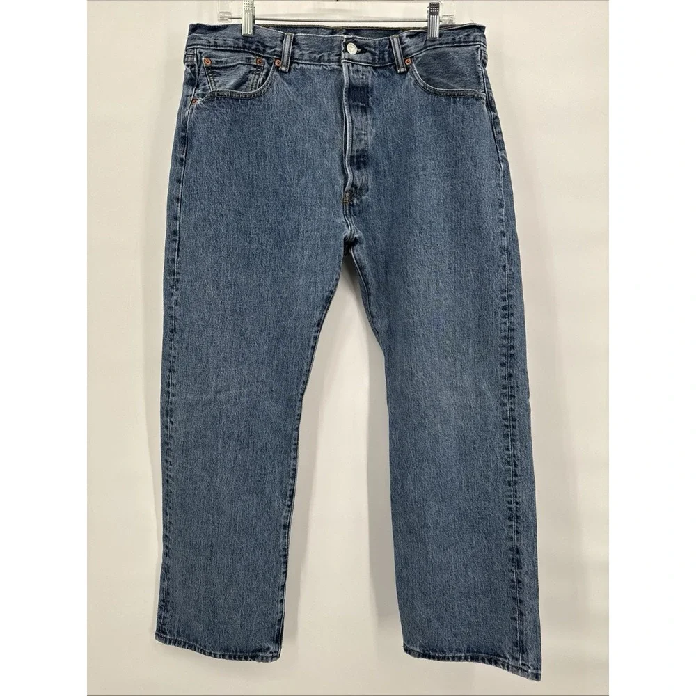 Levi's Mens Jeans 501 Straight Button Fly Denim‎ 38x30 Levis Country Cowboy